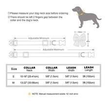 1pc Nylon Adjustable Pet Dog/Cat Collar & Leash Set With Bow Tie, Cute For Chihuahua, Poodle And Other Small/Medium Breeds - Hot Pink - View 2