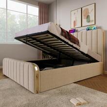 Bed Bases & Foundations - Beige + Linen + 160cm*200cm-3 - View 9