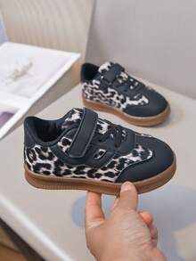 1 par de zapatos planos para niños, diseño con para facilitar el uso - Blanco y Negro - Ver 8