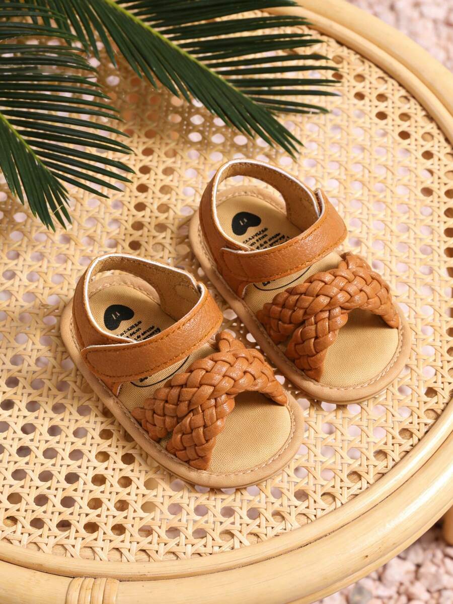 婴幼儿男女童夏季凉鞋，橡胶底PU皮步行鞋，公主风户外鞋；婴幼儿女童蝴蝶结公主凉鞋，软底防滑夏季步行鞋