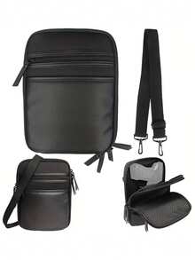 男士战术隐蔽携枪单肩包，内置胸前枪套 - 大容量EDC斜挎肩包，带隐蔽式手枪隔层和安全锁拉链 - 适合日常携带、隐蔽携枪、靶场射击、狩猎、徒步旅行、旅行、通勤、战术训练 - 彩色 - 查看 7