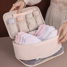 1 túi đựng đồ lót hai lớp - Túi du lịch bằng nylon bền chắc với nhiều ngăn, phù hợp để đựng áo ngực, quần lót và tất - Dễ dàng mang theo và có thể giặt máy, dùng để cất giữ quần áo, vật dụng cần thiết khi đi du lịch. - Nhiều màu - Xem 4