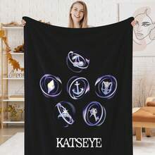 1PC KATSEYE Movie Poster Flannel Throw Blanket 50"X60" (Multiple Sizes) - Pink Filter Group Portrait & Directed By HYBE, Tapestry Wall Hanging, Room Decor, Perfect For Sofa, Bed, Office, Movie Poster Gift - multicolour 9 - 查看 14