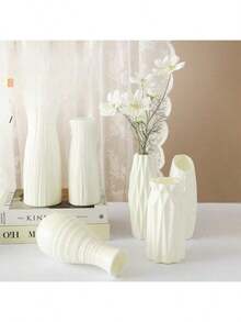 3支郁金香仿真花装饰，家居装饰，逼真假花，适用于客厅和卧室 - 淺粉色 - 查看 10