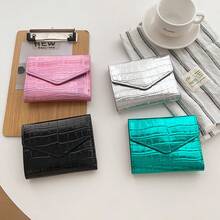 2026 Nueva cartera compacta y linda, monedero de ranuras múltiples, textura de piedra, estuche de tarjetas para mujeres - Multicolor - Ver 6
