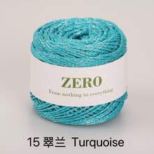 1pc 100g Metallic Yarn, DIY Silver Glitter Thread Crochet Lace Cord Round Strand Line For Bag, Hat, Doll Handcraft, 1.5MM Thick - Glitter Yarn - View 23