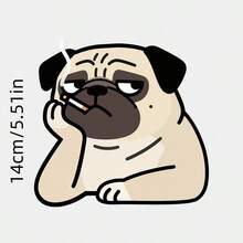 Cute Dog Personalized Car Sticker, Creative Car Window/Body/Tail Pet Decal - 1PC - View 3