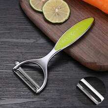 1pc Stainless Steel Peeler - Multipurpose Kitchen Tool For Fruits And Vegetables, Durable Ergonomic Handle, Suitable For Home And Commercial Kitchens, Kitchen Peeler | Modern Kitchen Supplies | Stainless Steel Peeler - Multicolor - View 17