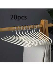 20/10/5pcs Pants Hangers Space Saving Open Ended Metal Pant Hangers Non Slip Jean Hangers For Men And Women Closet Storage Organizer For Clothes Leggings Slacks Trouser Ties Wardrobe Essentials Perfect Gift Ideas - Multicolor - View 15