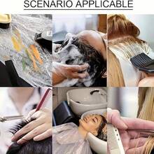 100-50-20件装一次性美发披肩，防水美发、染发、烫发工具，一次性美发披肩，美发披肩，防水染发披肩，适用于美发沙龙、家庭，防止弄脏衣服，美发工具、美发产品及配件，美发沙龙美容旅行必备，返校季、旅行度假必备，女士发饰 - 彩色 - 查看 4