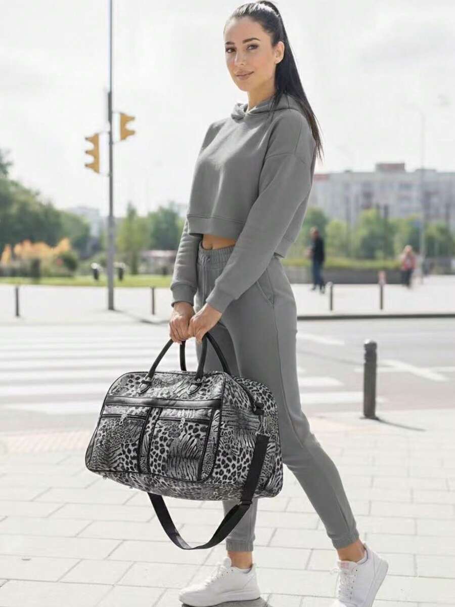 Túi hành lý, túi thể thao, họa tiết da cá sấu, chất liệu, túi cá nhân hóa - báo gris - Xem 1