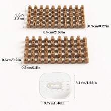 100 piezas de letras + 1 mango transparente Sello de letras de arcilla, Juego de sellos de letras y números de cerámica, Herramienta de arcilla polimérica para hacer joyas - transparente - Ver 2