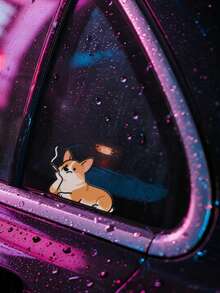 Cute Dog Personalized Car Sticker, Creative Car Window/Body/Tail Pet Decal - 1PC - View 8