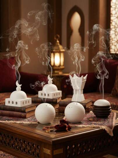Luxury Resin Mosque Incense Holder, Ramadan Eid Essential, Home Decor,Best Gift For Friends & Family,Ramadan Accessories,Eid Al-Fitr,Eid Distributions,Ramadan Decor,Ramadan Decorations