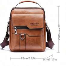 Túi đeo vai đứng cổ điển dành cho nam, Túi đeo chéo vai công sở phong cách Old Money Streetwear - Nhiều màu - Xem 8