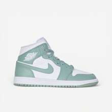 Jordan 1 Mid White Cannon (Women's) - Green - View 1