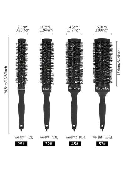 4 Sizes Anti-Static Blow Dryer Styling Comb, Straightening & Curling Hair Brush, Travel Essential, Hair Styling Tool, Hairstyling, Hair Brush, Back Brush, Styling Comb, Curling Comb, Edge Brush, Hair Comb, Hairstyling Brush Set, Hairstyling, Curling Comb, Detangling Brush, Women Hair Brush, Hair, Travel, Hairstyling Products, Hairstyling Tools, Hairstyling Accessories, Hairstylist, Hairstylist Supplies, Salon, Hairstyling Equipment