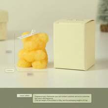 Cute Little Gift Rose Bear Scented Candle Girlfriend Birthday Gift Valentine's Day Bear Shape Scented Candle - Rose Bear Scented Candle - View 3