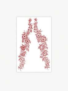 1 pieza Tatuaje temporal floral de estilo henna, resistente al agua y al sudor, apto para uso diario de moda - Rojo - Ver 4