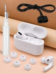 Magnetic Silicone Anti-Lost Strap, Durable, Sweat-Proof, Non-Slip Sports Bluetooth Earphone Anti-Lost Strap, Earphone Cleaning Brush, Earphone Covers - Multicolor - View 15