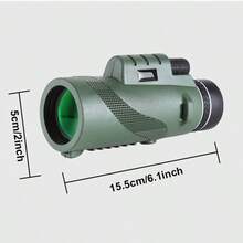 Flagship Professional Monocular Telescope, Suitable As A Gift For Family And Friends - Army Green - View 3