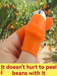 1 Set Silicone Thumb Knife, Fruit & Vegetable Picking, Potted Plant Pruning, Portable Gardening Tool - Multiple Styles - View 5