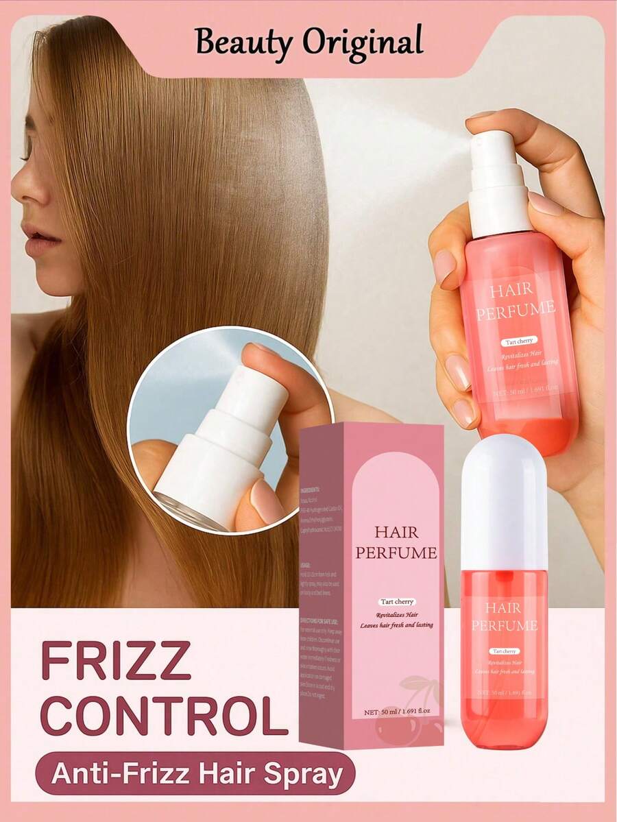 Cherry Allure Fragrance Mist - Long-Lasting Scent, Refreshing And Non-Greasy, Nourishes Hair, Emits A Charming Warm Floral Aroma, Making It The Perfect Gift For Ladies For Dates, Parties And Everyday Use.