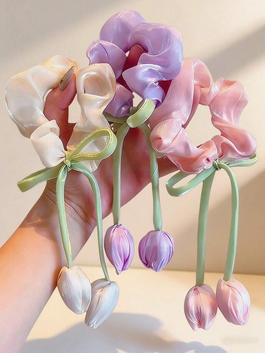 Băng đô nơ tông màu nhẹ nhàng có các màu hồng, tím nhạt, be, v.v. Phụ kiện tóc tinh tế và thanh thoát, phù hợp cho các bạn gái và phụ nữ khi đi chơi hàng ngày, hẹn hò hoặc tham dự các sự kiện cần phong cách tươi mới, dễ dàng tạo nên vẻ ngọt ngào và thanh thoát. Dây buộc tóc, dây chun buộc tóc, kẹp tóc đuôi ngựa. - Nhiều màu - Xem 1