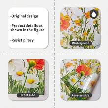 1/6pcs Easter Glass Window Stickers White Rabbit Eggs Floral Motif Decals For Kitchen Office Springtime Festival Decor Non Adhesive Static Removable Home Art Appliques - White Rabbit - View 10