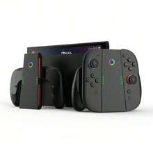 2-In-1 Charger & Grip For Switch 2 Joy-Con - Left/Right Mini Controller Charging Stand, Play & Charge Simultaneously Without Interrupting Gameplay - Black - View 5