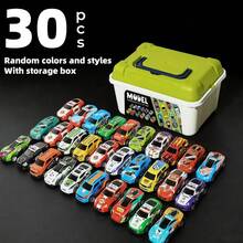 30/50/70/100pcs Pull Back Toy Cars With Storage Box - 4pcs Toy Car Set, Suitable For Christmas, Halloween And Thanksgiving Gifts (Random Style And Color), Suitable For Boys And Girls Birthday And Christmas Gifts, Halloween Party Gifts - Multicolor - View 14