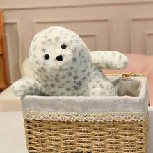 柔软可爱的斑点海豹毛绒玩偶，舒适的卡通海豹抱枕，送给女朋友或闺蜜的完美礼物，适合生日、情人节、复活节等各种场合。 - 彩色 - 查看 5