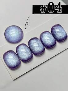 MISS SHAKA 10毫升春夏美甲闪光粉蓝玻璃珠猫眼凝胶指甲油胶水 2026 高密度新款流行色多巴胺水晶美甲沙龙专用美甲用品 - 彩色 - 查看 7
