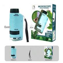1pc-Handheld Portable High-Definition Microscope, Optical Elementary School Science Education Experiment Set, Educational Toy, Intellectual Toy-Birthday Gift-Easter Gift-New Year Gift-Easter Gift-Valentine's Day Gift-Perfect Gift-Gift-Toys-Games - Multicolor - View 16