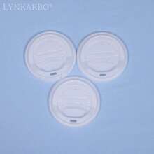 50pcs/Pack Polylactic Acid (PLA) Milk Tea Cup Lids, Compostable, Heat-Resistant, Coffee Cup Lids For Takeout, Good Sealability - Direct Drinking Cover - View 8