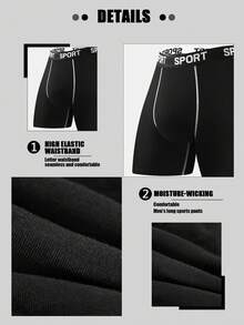 Bộ 5 chiếc quần lót nam ôm sát, thoải mái - Thoáng khí, co giãn, nhanh khô, cạp chun co giãn, phù hợp cho các hoạt động thể thao mùa xuân, tập luyện và mặc hàng ngày - Mềm mại, nhẹ, thấm hút mồ hôi. - Đen và trắng - Xem 7