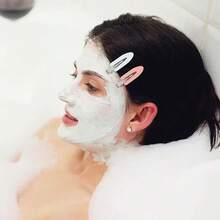 4/20个装女士纯色鸭嘴夹冲浪板无缝发饰，适合日常使用（不含纸卡） - 彩色 - 查看 6