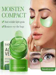 60片眼部凝胶贴，有效改善黑眼圈、皱纹、眼袋，保湿抗衰老，减少细纹，适合女性使用。 - 彩色 - 查看 3