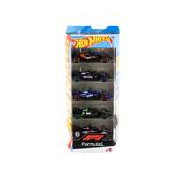 Hot Wheels Car Pack Of 5 F1 Vehicles, 1:64 Scale. ✅ 24/48h Delivery To Mainland Spain - Toy Cars - Mattel - Ref. JLN11 - Multicolor - View 1