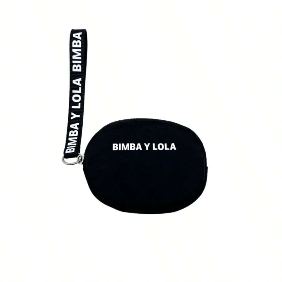 LOLA Coin Purse, BIMBA Mini Clutch, Women's Wrist Bag, Lightweight, With Zipper. - Black - View 1