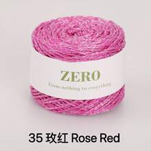 1pc 100g Metallic Yarn, DIY Silver Glitter Thread Crochet Lace Cord Round Strand Line For Bag, Hat, Doll Handcraft, 1.5MM Thick - Glitter Yarn - View 15