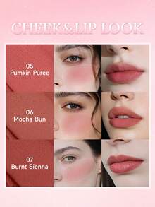 Dasique 二合一心形丝绒唇膏腮红 - 哑光膏状质地，高饱和度色彩，内置柔焦刷，节日必备彩妆，圣诞礼物，学生魅力妆容必备，适合新娘、夏季、情人节、度假等场合，情人节专属唇膏 - #09 Haze Rosy - 查看 9