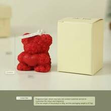 Cute Little Gift Rose Bear Scented Candle Girlfriend Birthday Gift Valentine's Day Bear Shape Scented Candle - Rose Bear Scented Candle - View 8