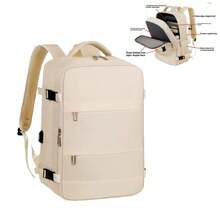 Women's Lightweight And Multifunctional Backpack With Large Capacity, 180° Design For Travel - Yobel - Aleatório - Xem 3
