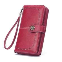 Large Capacity Tri-Fold Multi-Card Slot PU Solid Color Zippered Wallet, Multi-Functional Women's Wallet - Multicolor - View 14