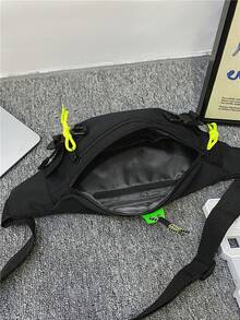 Waist Bag, Crossbody Fanny Pack, Travel Walking Running Hiking Cycling Waist Pouch, Easter, Tote Bags For University - Black - View 2