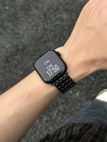 Huastonband 1件磁吸式不鏽鋼金屬手錶錶帶，相容於 38mm/40mm/41mm/42mm/44mm/45mm/49mm/46mm，適用於 Ultra/SE/S10/S9/8/7/6/5/4/3 系列。佩戴舒適，四季皆宜。智慧手錶配件錶帶，女性配件夏季海灘派對聚會、母親節、畢業季、返校學生同學禮物 - 彩色 - 查看 4