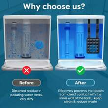 Adjustable Toilet Tank Cleaning Tablet Holder - Equipped With A Rust-Proof Hook For Storing Toilet Cleaner And Bleach Tablets - Black - View 4