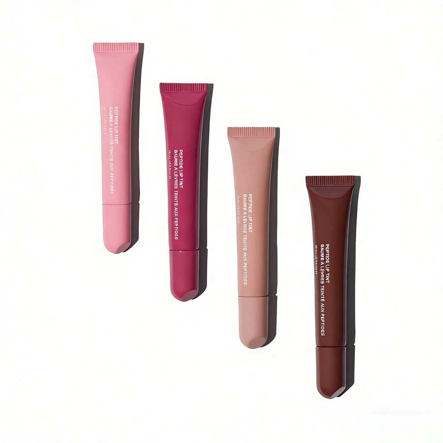 Tinte labial con péptidos Rho de Hailey, nuevo color labial, 4 unidades: frambuesa, espresso, cinta y tostado. - Multicolor - Ver 1