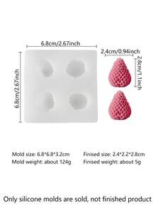Orange | Lemon | Strawberry | Blueberry | Raspberry | Lemon Slice | Mango | Orange Segment 3D Silicone Mold, DIY Candle Making Kit For Beginners, Easy To Make Scented Candles, Home Decor & Gift - Fruit Molds - View 12